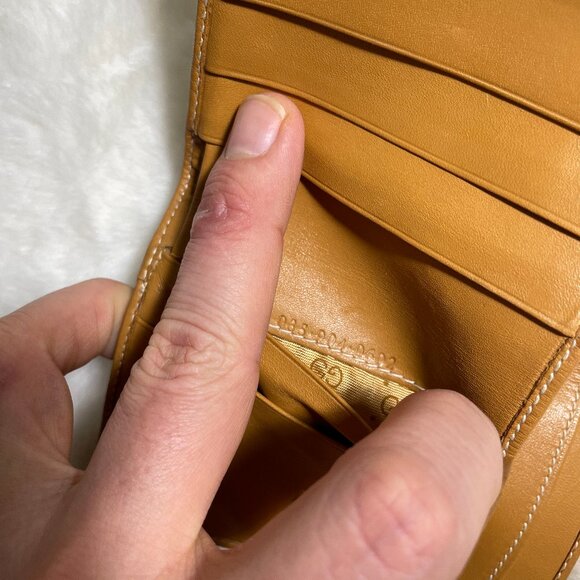 Gucci GG Vintage Monogram Guccissima Leather Compact Wallet Kisslock Clasp - Picture 15 of 15